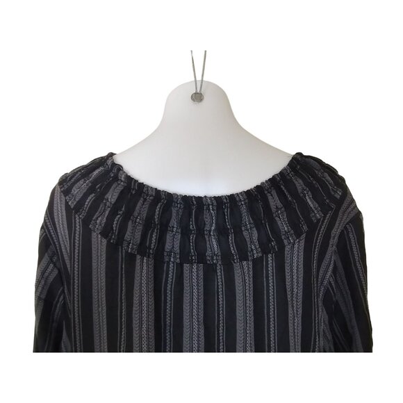 Terra and Sky Womens 4X Tiered Peasant Maxi Dress - Picture 7 of 8